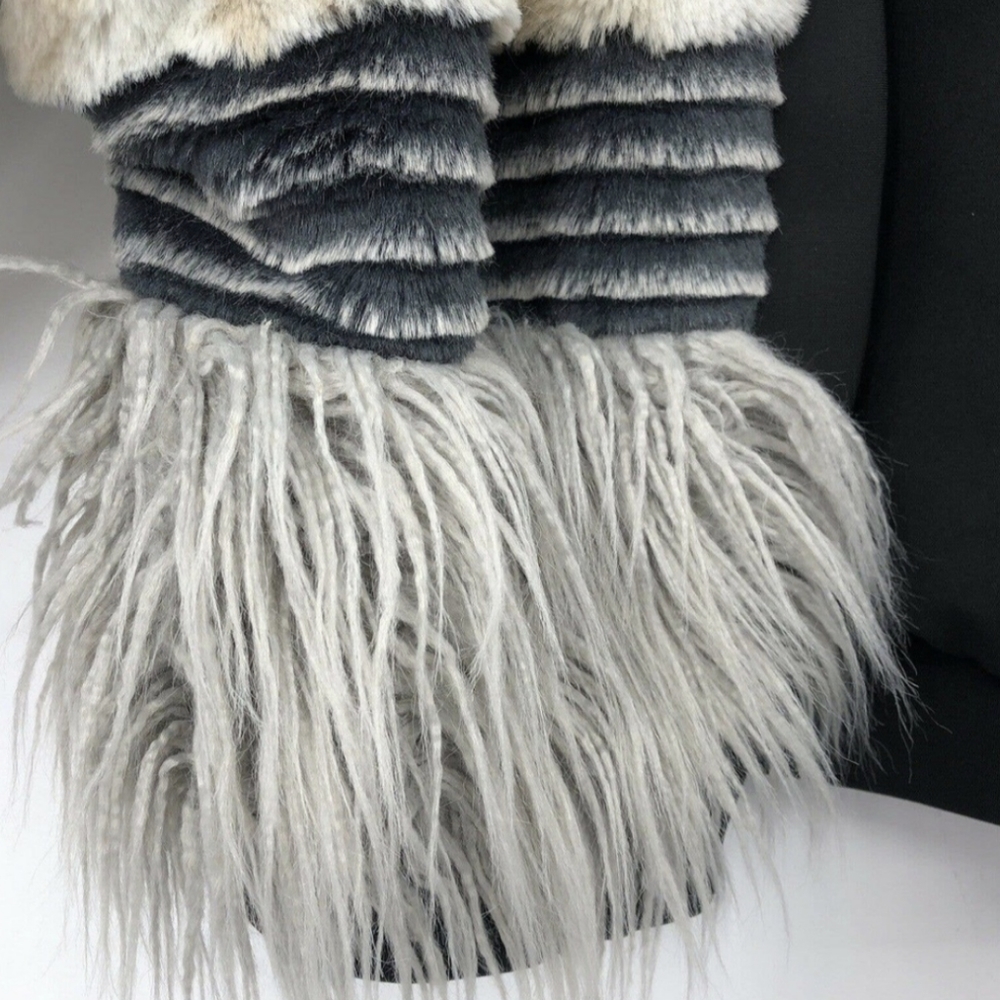 Tokyo Faux Chinchilla Fur Fringe Mohair Jacket - Young Fabulous & Broke - Picture 4 of 9